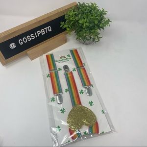 St. Patrick’s Rainbow Suspenders
